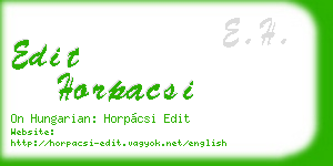 edit horpacsi business card
