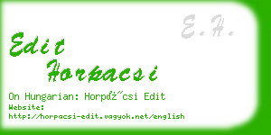 edit horpacsi business card